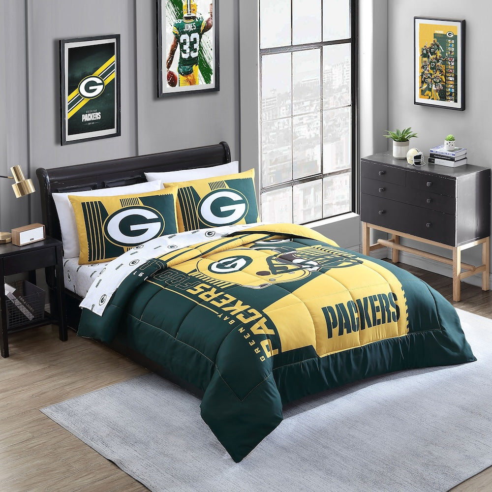 NFL Green Bay Packers Bed in a Bag Set - QUEEN