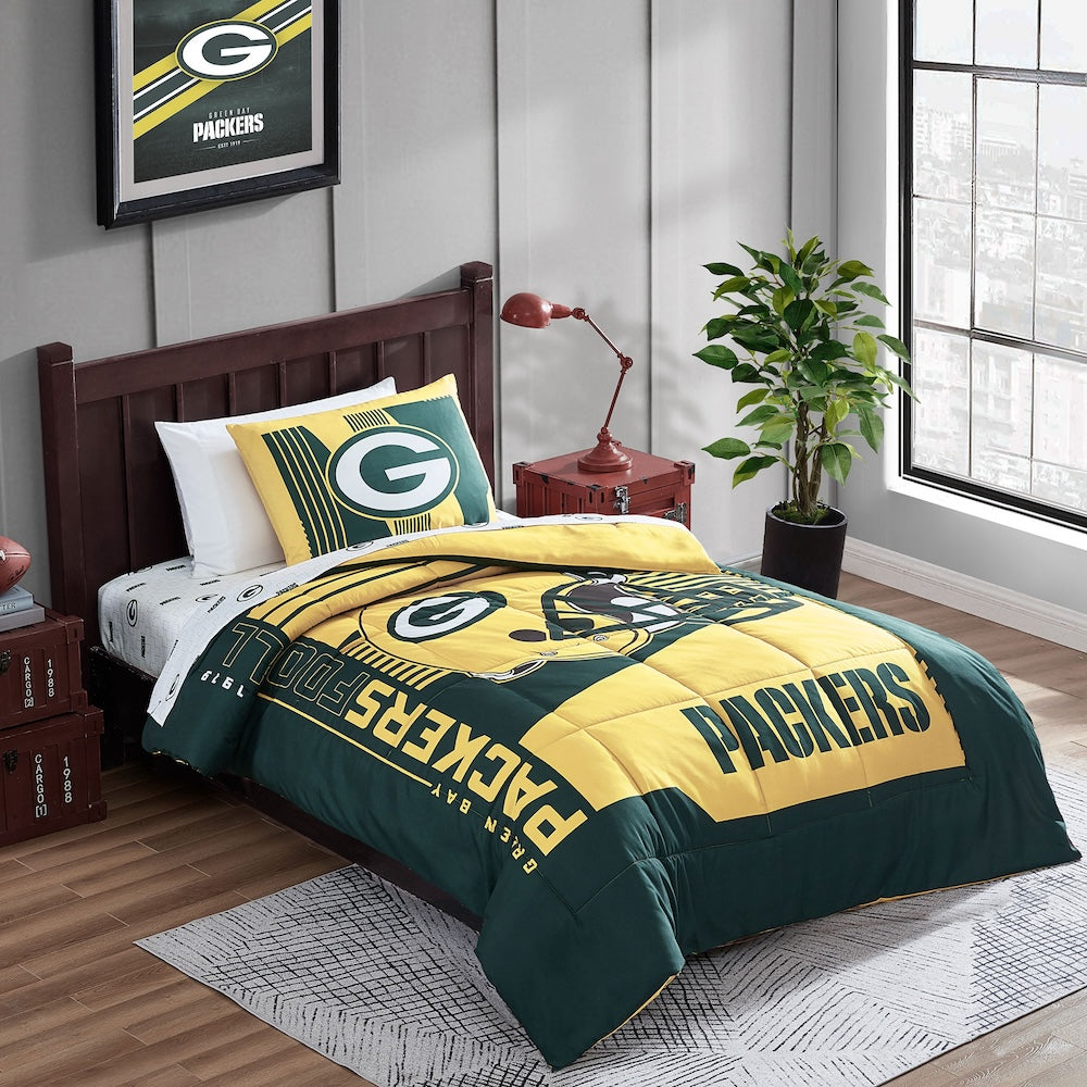 NFL Green Bay Packers Bed in a Bag Set - TWIN