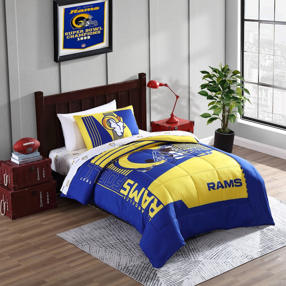 NFL Los Angeles Rams Bed in a Bag Set - TWIN