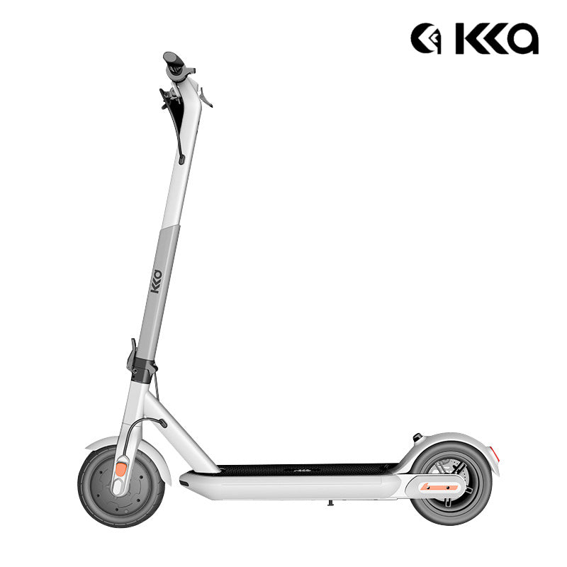 KKA電動滑板車 迷你輕便鋰電可折疊350W馬達和15.5英里/小時16英里範圍E滑板車36V 7.5AH 白色款