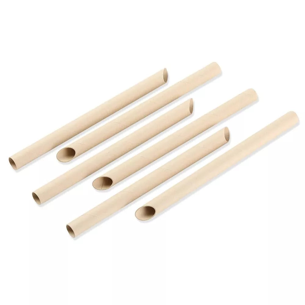 Bamboo Fiber Paper Straw 6 x 200mm 50pcs 200 packs 10K carton