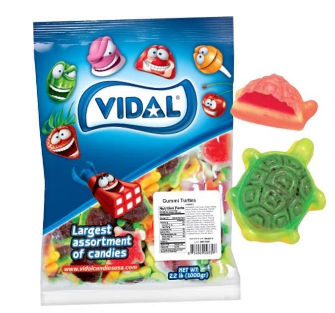Vidal Gummi Filled Turtles 2.2 lb