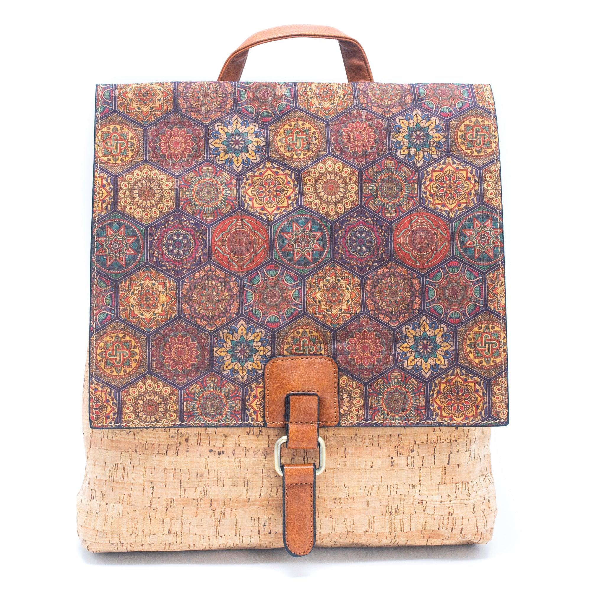 Cork Backpack Mosaic and Floral 463