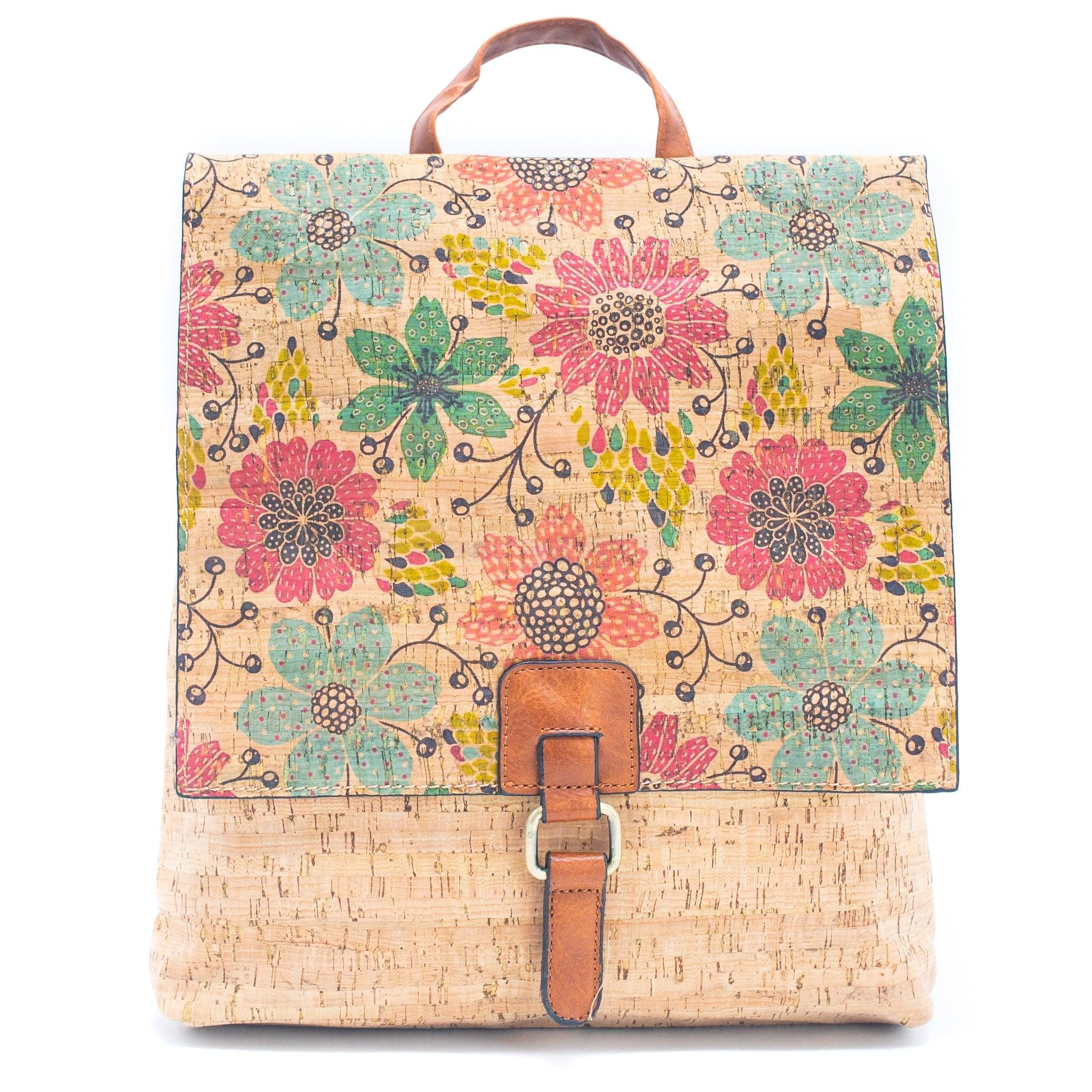 Cork Backpack Mosaic and Floral 463