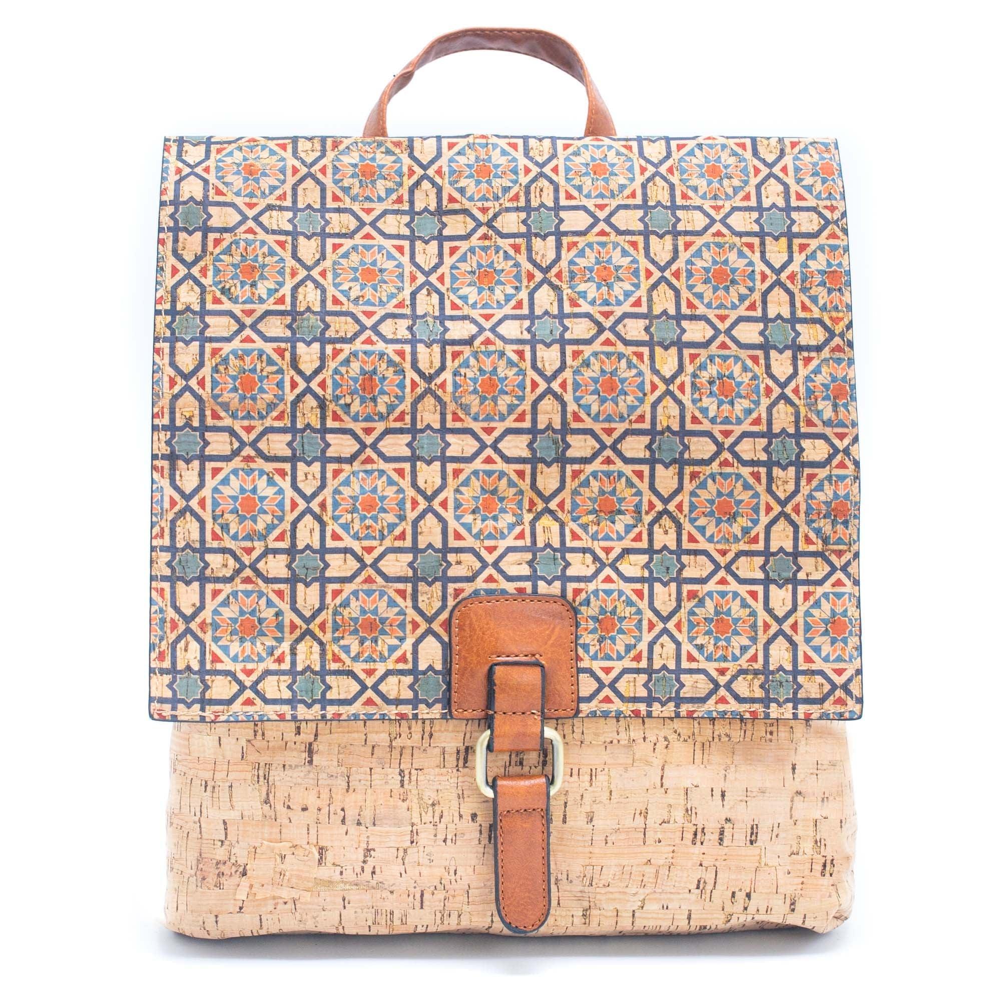 Cork Backpack Mosaic and Floral 463