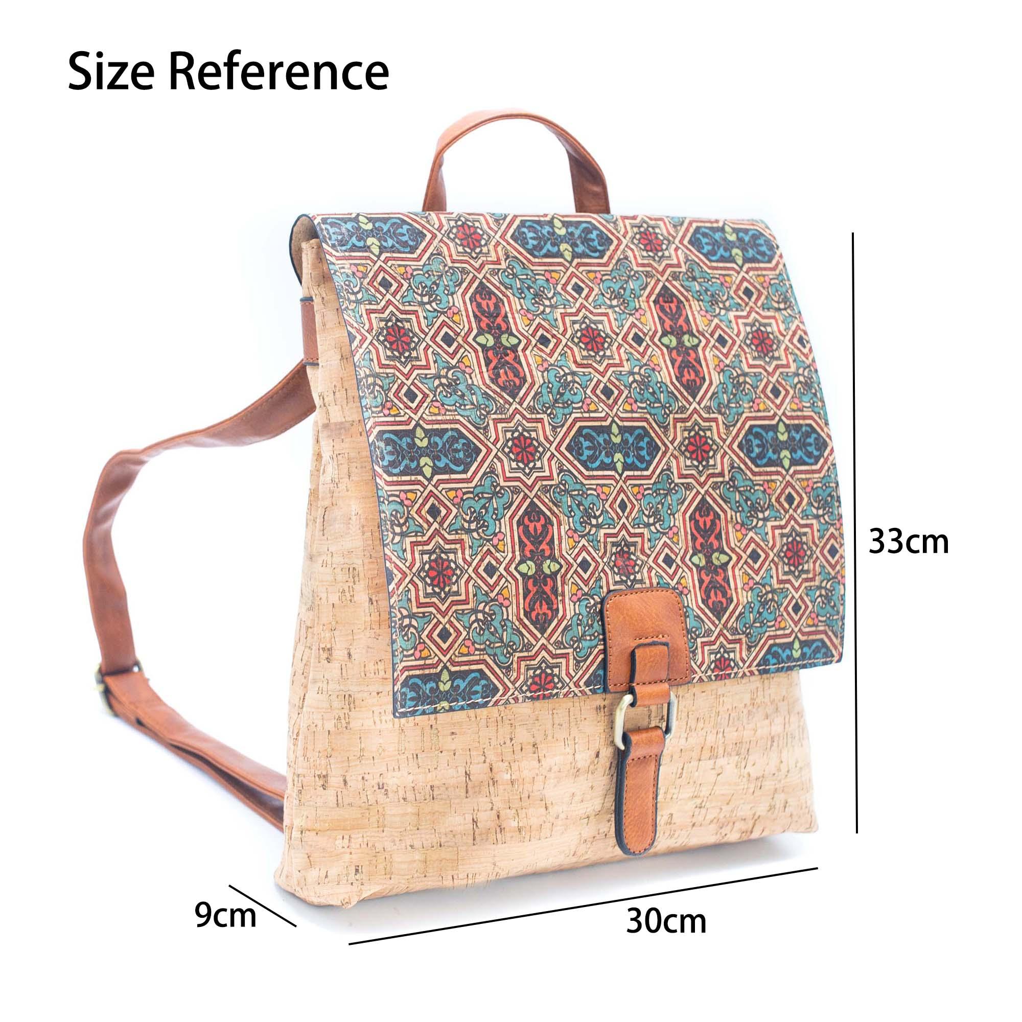 Cork Backpack Mosaic and Floral 463