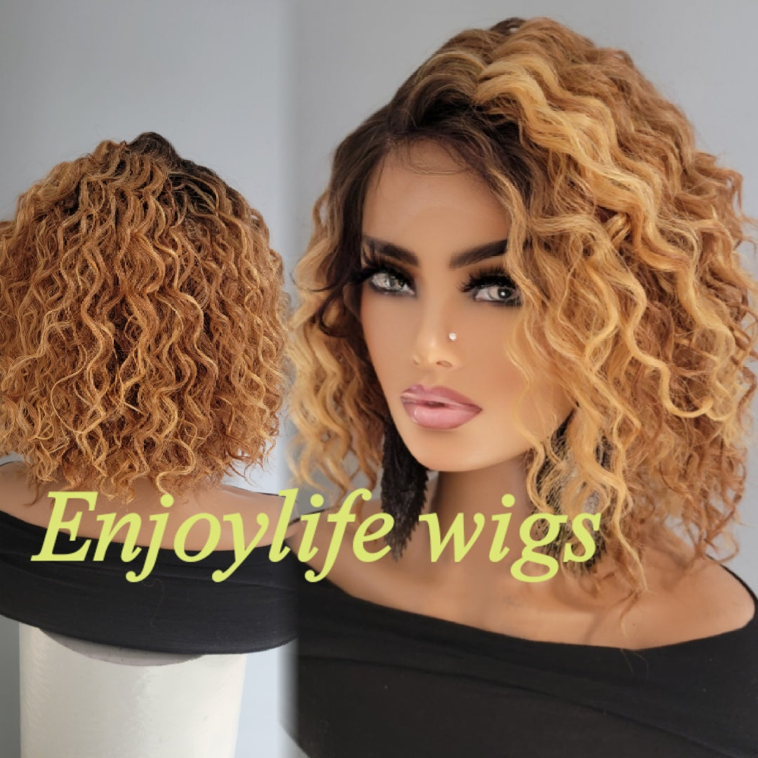 Sexy waterwave HD lace front bob