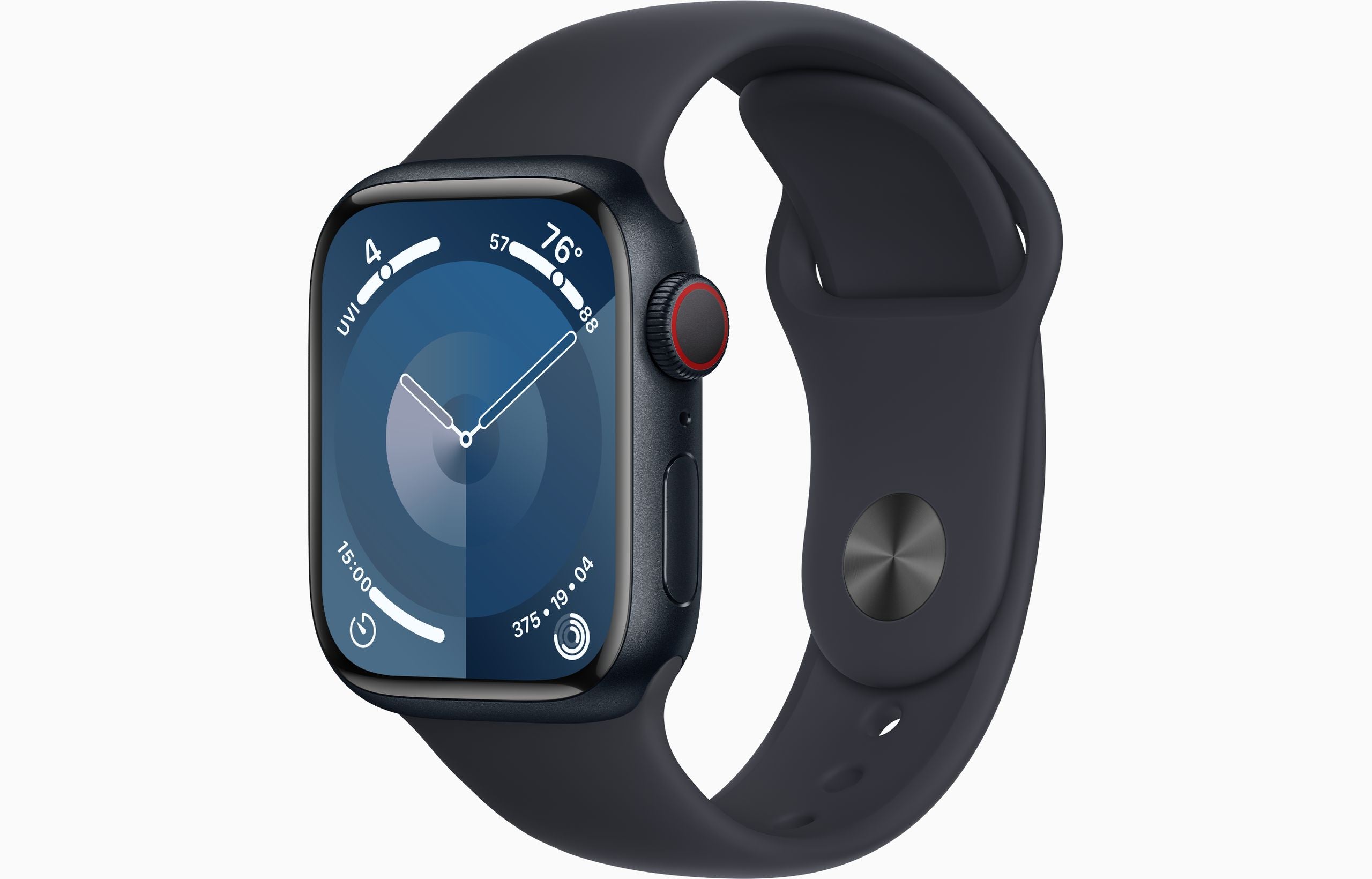 Apple Watch Series?9 GPS + Cellular 41mm Midnight Aluminum Case with Midnight Sport Band - S/M