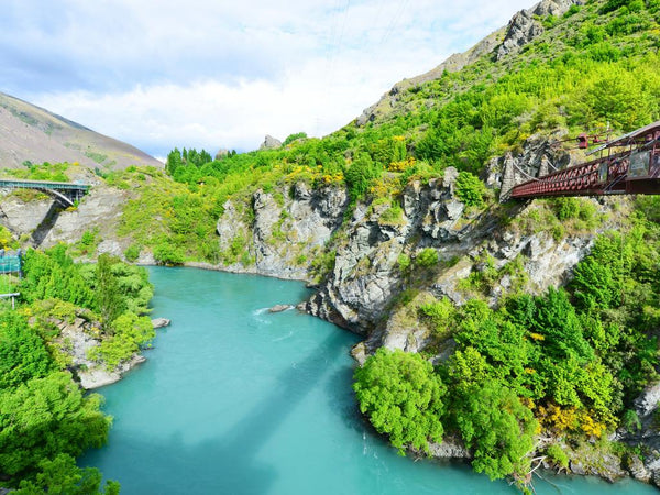 Bungee jump above the Kawarau River, New Zealand