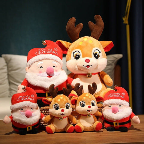 santa reindeer plush