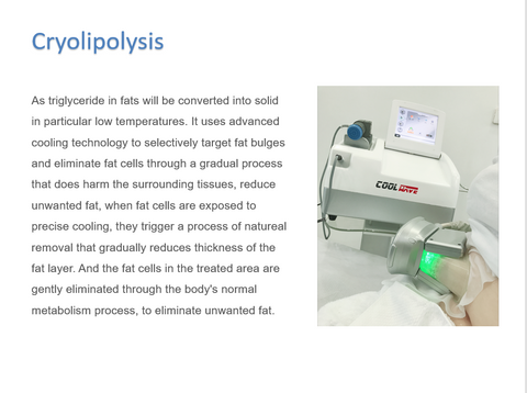 High Quality 2 In 1 Cryotherapy Shockwave Physical Therapy Cool Wave Machine for Fat Reduction