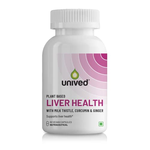 Unived Liver Health with Milk Thistle, Curcumin, & Ginger,?Supports Liver Health & Detoxification, 60 Servings, 60 Vegan Capsules