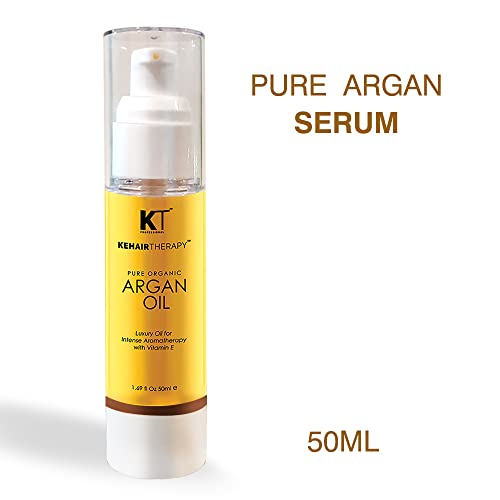 Kehairtherapy KT Professional Keratin Protein Pure Argan Oil Serum 50ml To Repair Damage Hair/Strengthen Dull & Dry Hair/Sulphate & Paraben Free