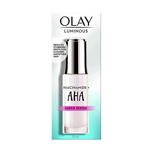 Olay AHA Face Serum with Niacinamide l Acne Spot Reduction l Even Glow & Smooth Texture l Parabens & Sulphate-free l 30ml