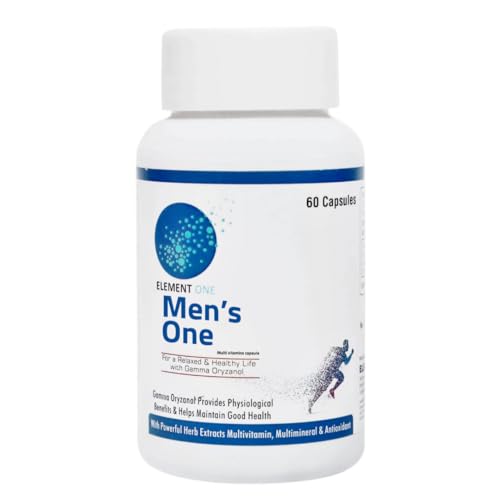 Mens One Multivitamin with Gamma Oryzonol for Men Enhanced Energy Essential Blends Zinc all Vitamin y Best for Brain Heart & Eye Health .(60 CAPSULE )