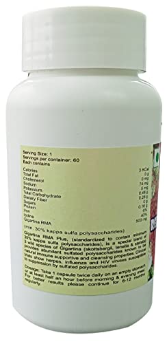 Gigartina Red Marine Algae Plus Capsules - 60 Capsules