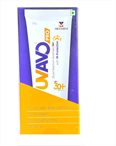 BREEMETIC UVAVO Pro SPF 30 Sunscreen Gel | Sunscreen With SPF 30+ | Oil-Free, Non-Greasy, Matte Finish, UVA/UVB Sun Protection, 50gm