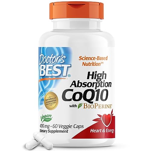Doctors Best High Absorption CoQ10 (400 mg), 60 Veggie Caps