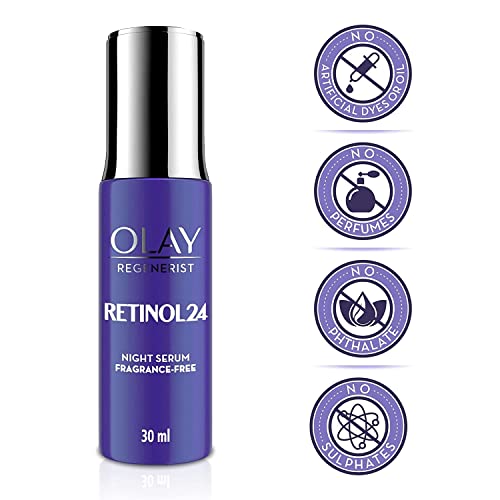 Olay Regenerist Retinol 24 Night Serum l Renews and Resurfaces Skin Overnight l No Redness or Irritation | Fragrance Free l 30ml