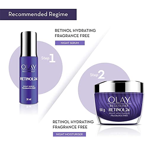 Olay Regenerist Retinol 24 Night Serum l Renews and Resurfaces Skin Overnight l No Redness or Irritation | Fragrance Free l 30ml