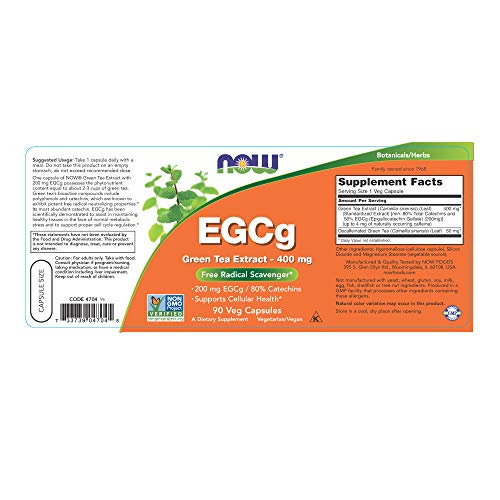 Now EGCg GreenTea Ext 400mg (EGCg 200mg) 90vcap