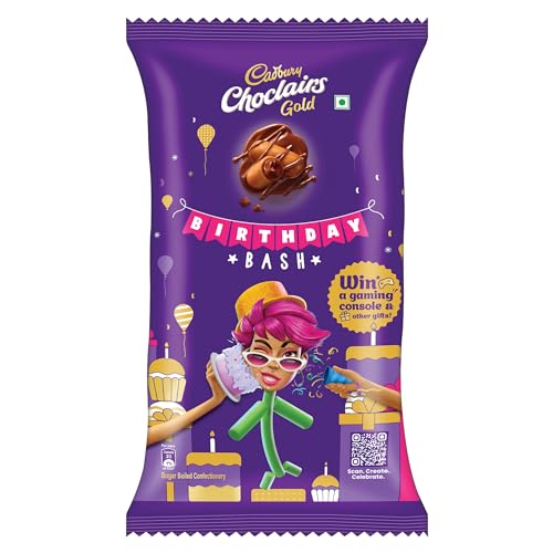 Cadbury Choclairs Gold Candy, 520 g (100 Candies)