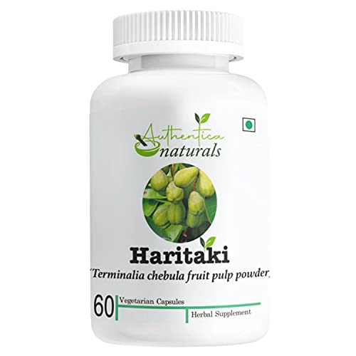 Authentica naturals Haritaki Capsules | Improves Digestion And Blood Flow For Men And Women | Terminbal Supplements Capsules | 60 Capsules| 850mg Each