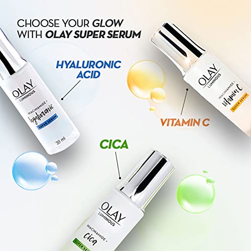 Olay Vitamin C Face Serum with Niacinamide l Even Glow & Smooth Texture l Normal, Oily, Dry & Combination Skin l Parabens & Sulphate-free l 30ml