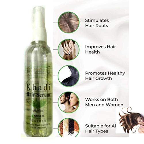 Khadi Rishikesh Herbal Serum for Women for All Hair Types,For Frizz-free, Smooth & Glossy Hair, Dry-ss Anti-Frizz Made with Natural Ingredients 100 ml