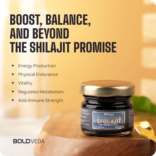 BOLDVEDA Shilajit Resin Pure Himalayan Shilajeet Resin 15g