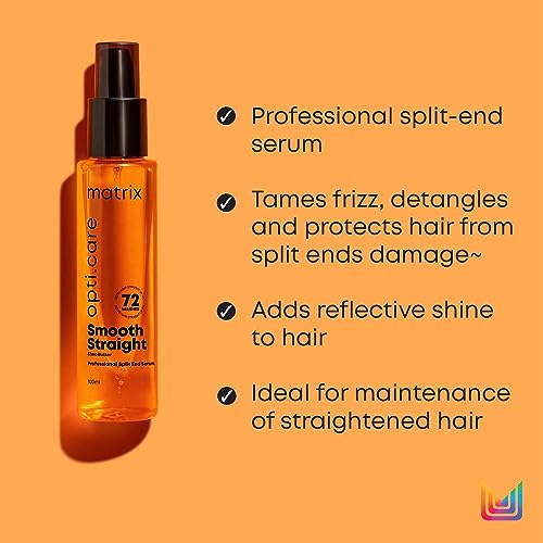 MATRIX Opti.Care Professional ANTI-FRIZZ Hair Serum | For 5X Split End Protection | with Shea Butter (100ml)