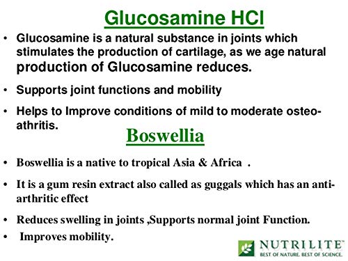 Amway Nutrilite Glucosamine Hcl With Boswellia - Pack of 120N Capsules