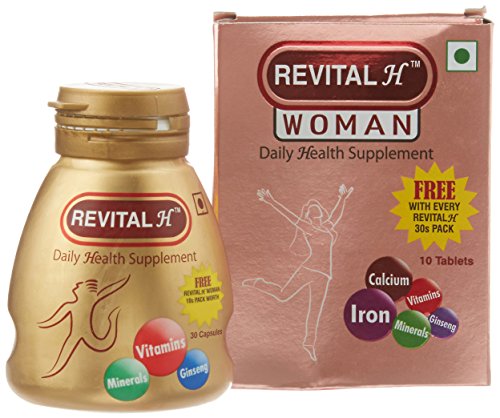 Revital H 30 Capsules with Free Women Daily Health Supplement - 10 Tablets