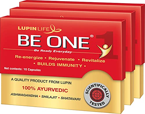 BE ONE 100% Ayurvedic Energy and Immunity Health Supplement, Orange,Pack of 30 Count capsules