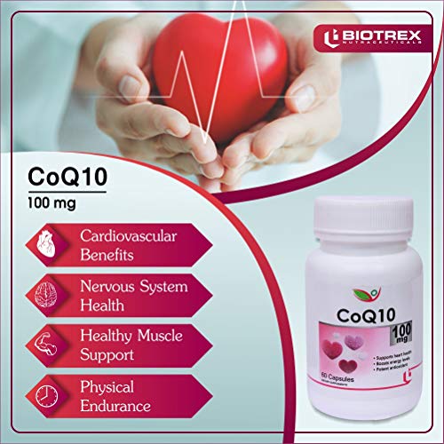 Biotrex CoQ10 100mg, (60 Capsules) Pack of 2, Potent antioxidant