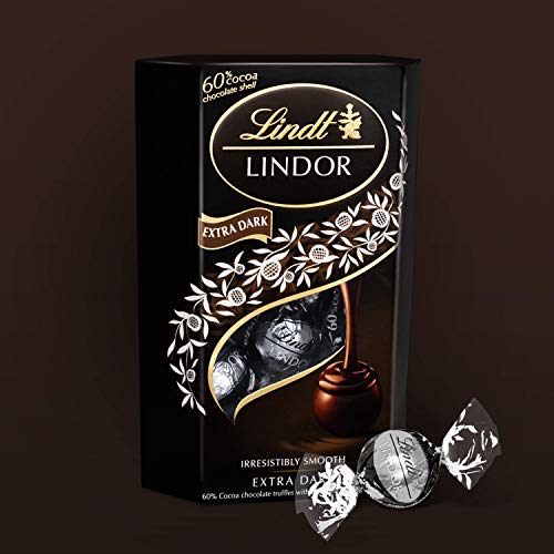 Lindt Lindor Extra Dark Truffles, 60% Cocoa, 200 g