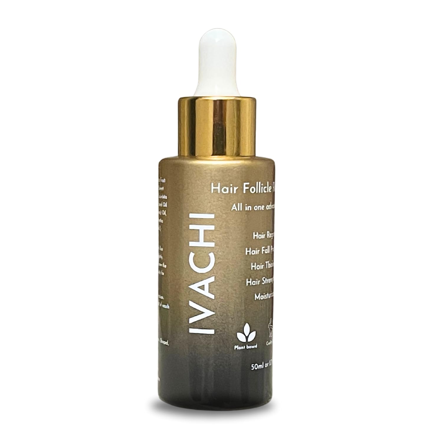 IVACHI Hair Follicle Revitalizer For Hair Growth, Hair Fall Control & Healthy Hair | Saw Palmetto, Rmary, Peppermint, Bhringraj For Men & Women | 50ml