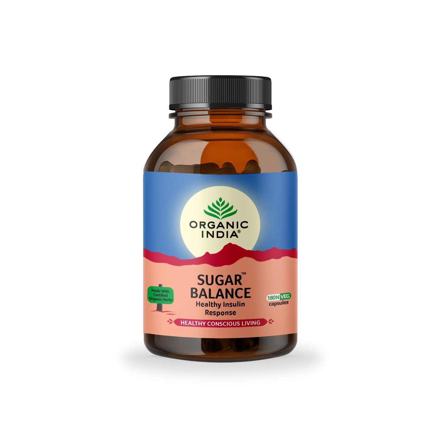 ORGANIC INDIA Sugar Balance -180 Veg Capsules