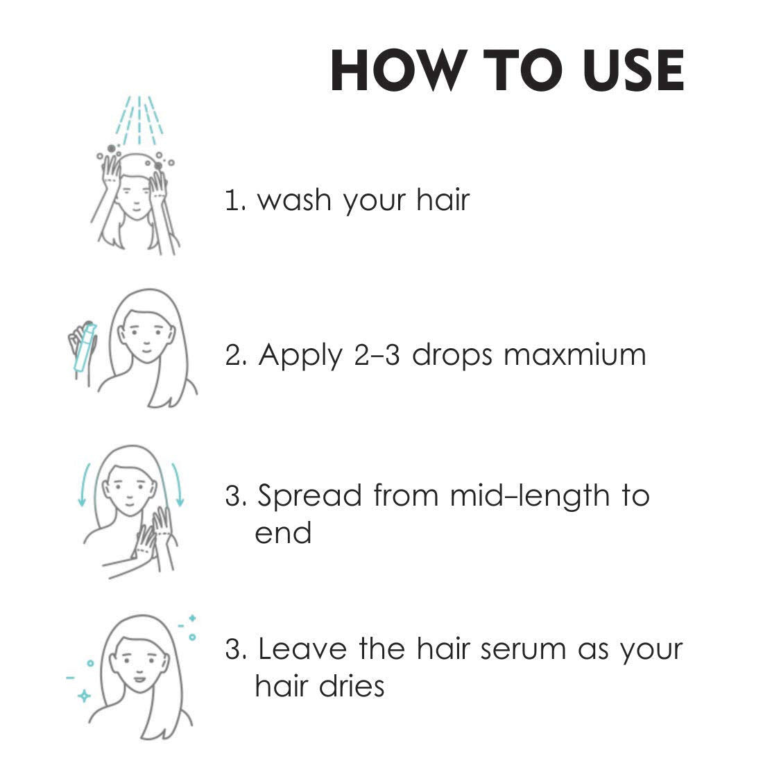 Nuerma Science Total Repair Hair Serum For Instant Smoothening and Nourishing Serum, 100 ML