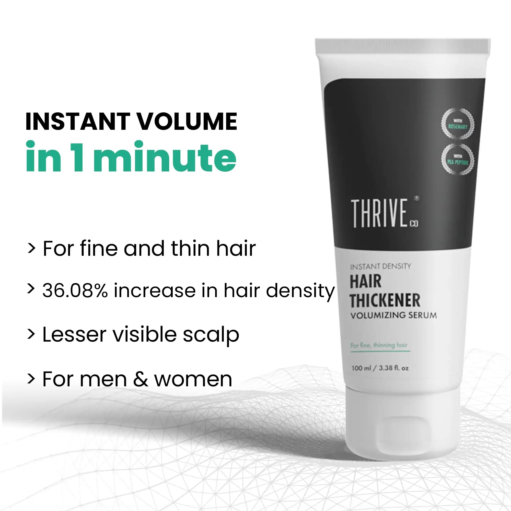 ThriveCo Hair Thickener Volumizing Serum,100ml | For Men & Women