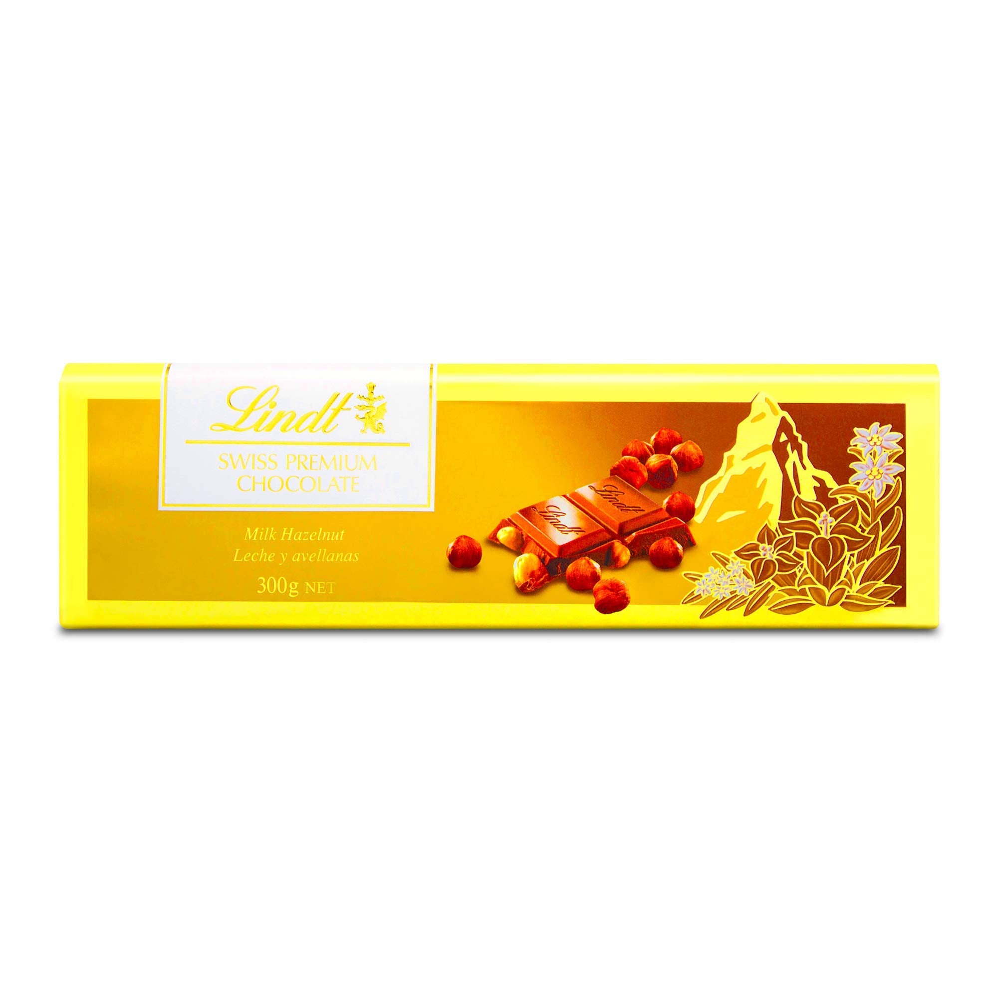 Lindt Gold Tab Chocolate with Hazelnut 300 gm Pack