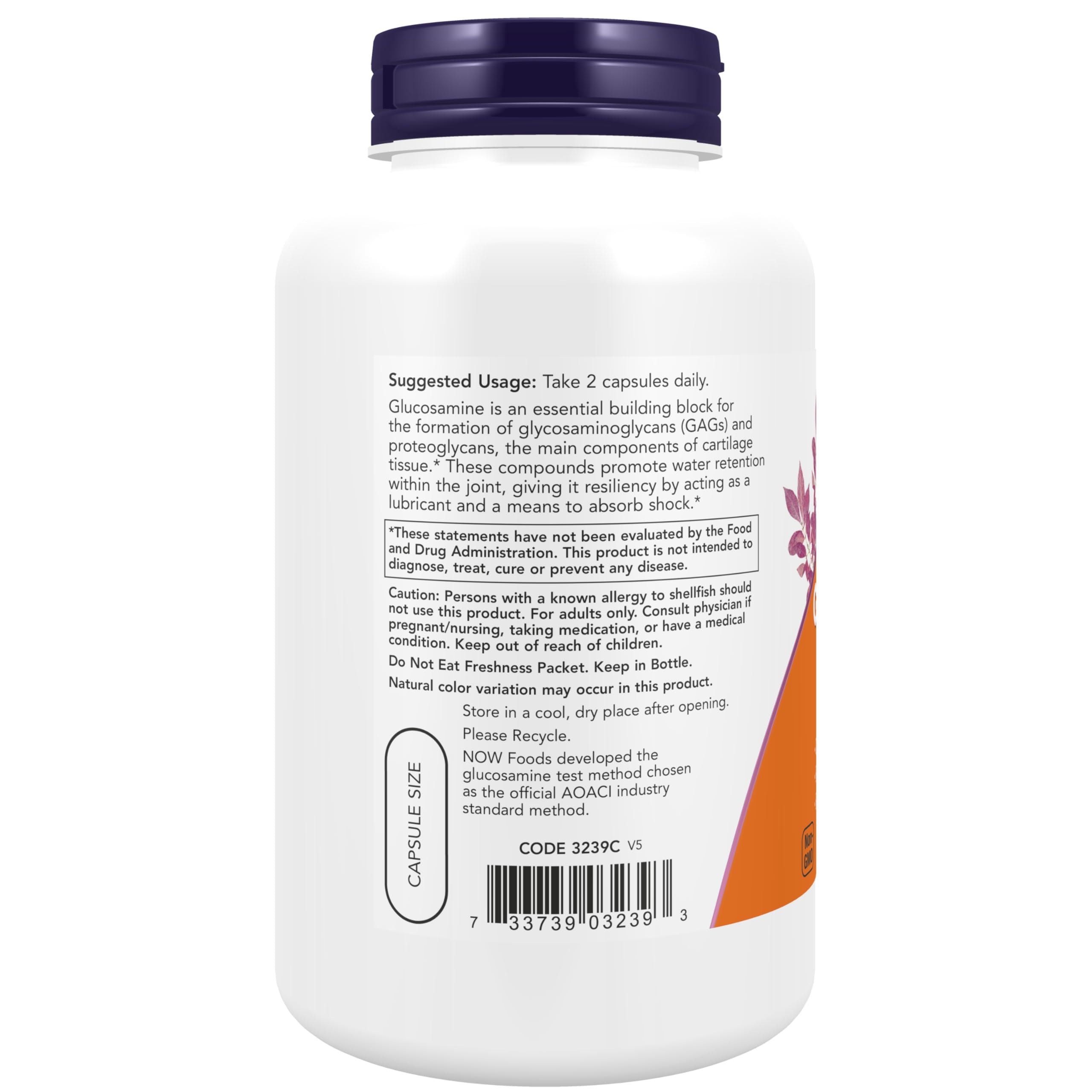 NOW Foods Glucosamine and Chondroitin/Mins 180 AD