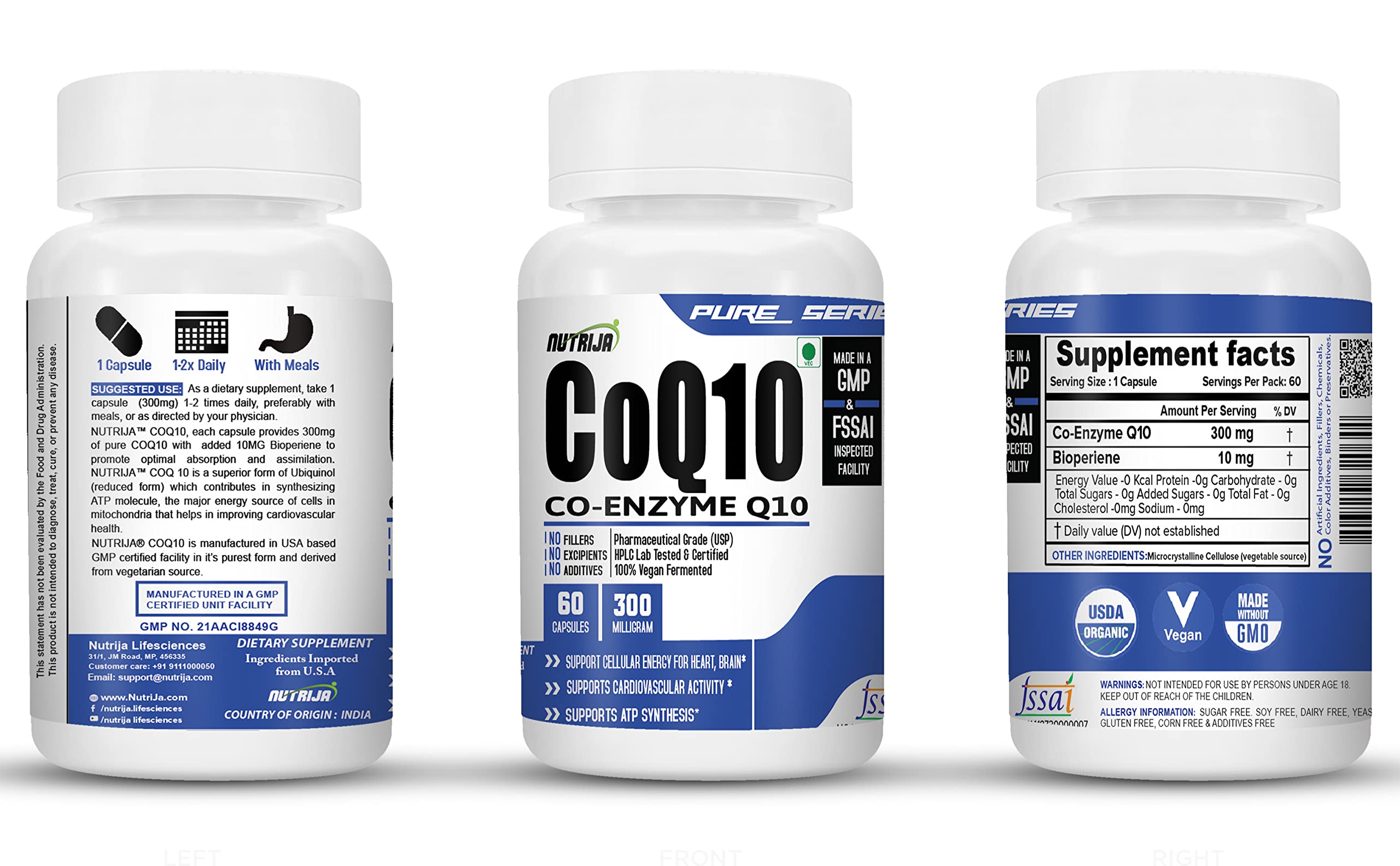 NutriJa CoEnzyme Q10 (CoQ10) (300 Mg)