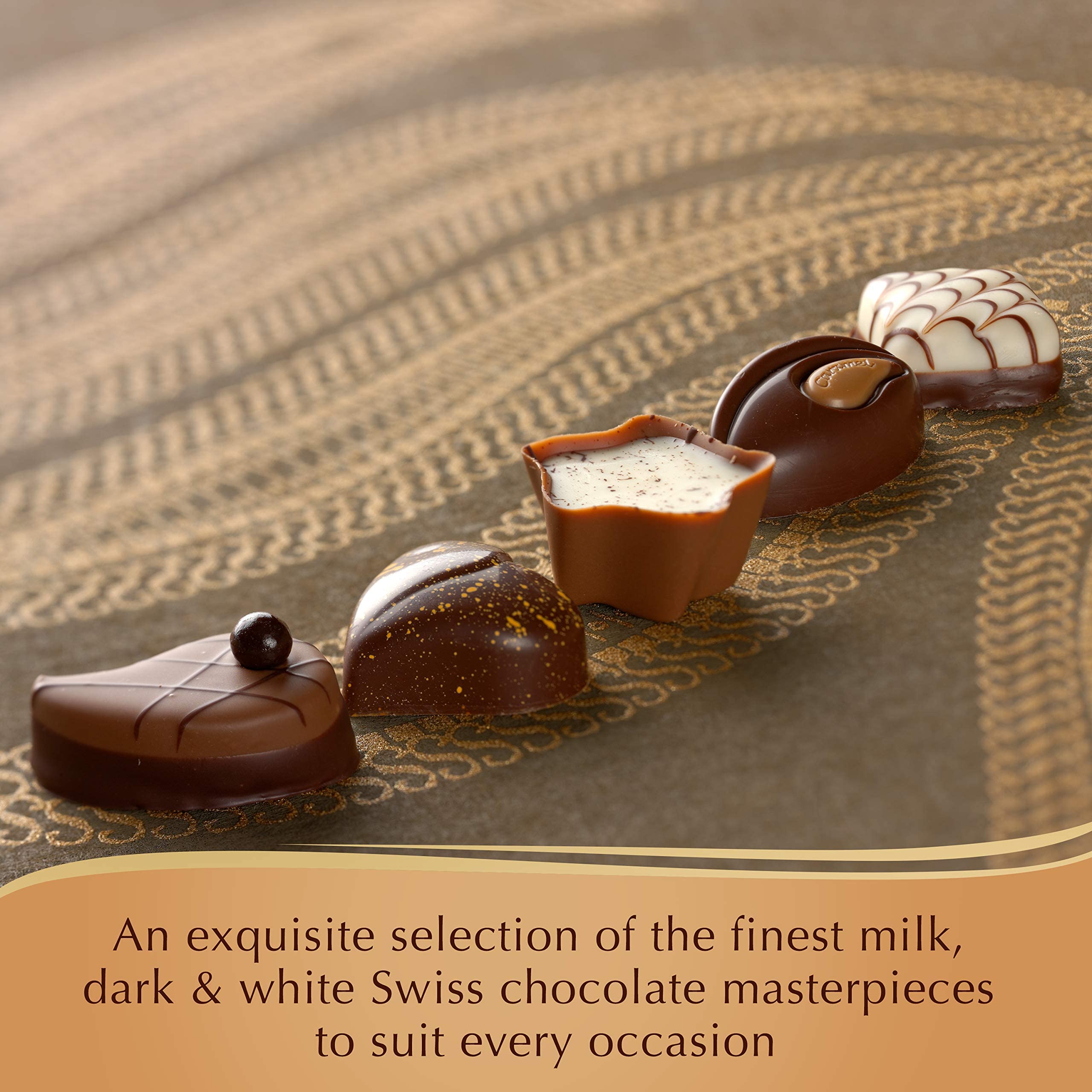 Lindt Swiss Luxury Finest Selection of Dark, Milk and White Chocolate Pralines (195g)
