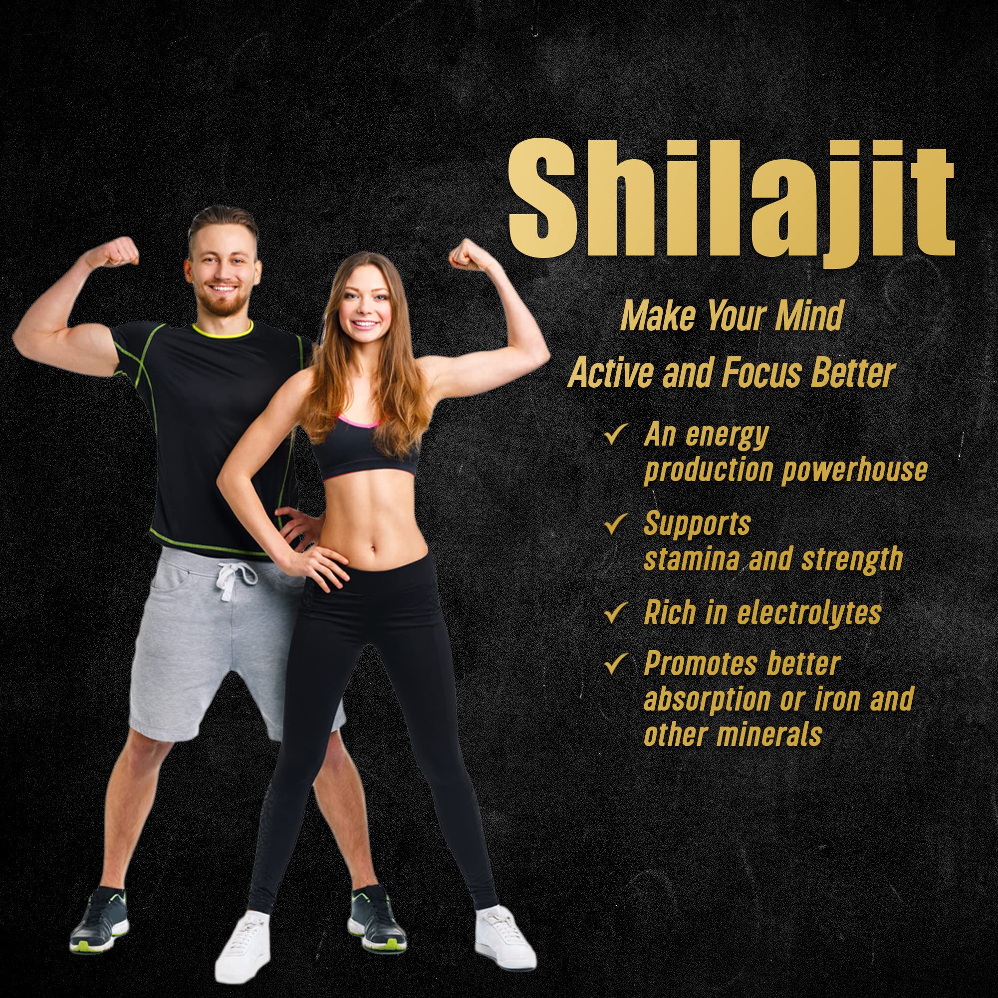 Real Himalyan Natural & Pure Shilajit Resin| For Strength, Energy, Focus and Vitality | Enrich with Minerals - 25 g