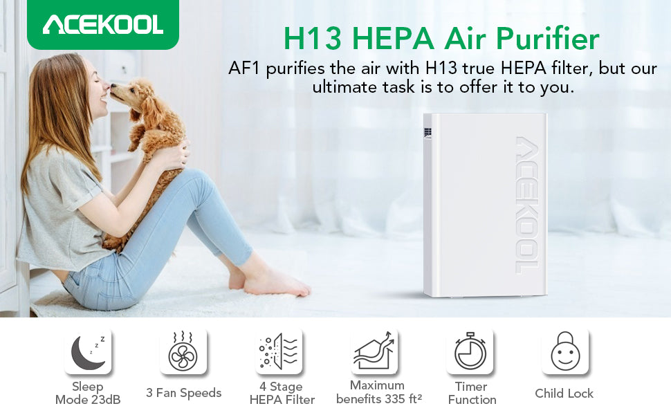 ACEKOOL 4-Stage Filtration Air Purifier