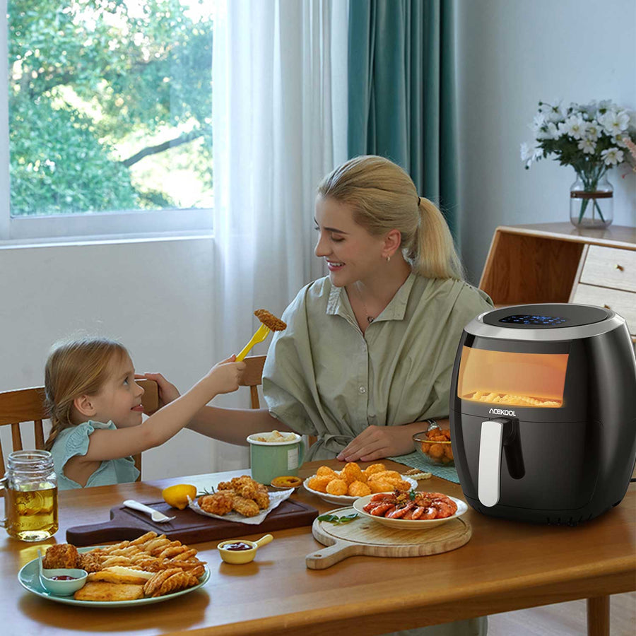 Acekool 8.5 QT Air Fryer FT2 Touch Screen with Visible Window