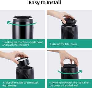 Acekool Portable Air Purifier D01 True H13 Filter Air Cleaner