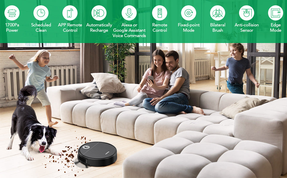 Acekool Automatic Robot Vacuum Smart Strong Suction Cleaner