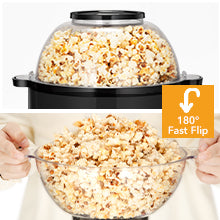 GARVEE Electric Hot-oil Popcorn Popper Maker Multifunctional Machine 16-Cup for Home Party